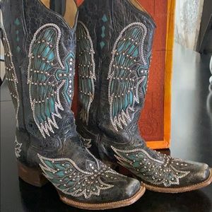 Hot CORRAL Studded Cross Cowboy Boots SZ 9.5